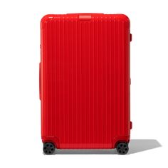 The world’s first ever polycarbonate suitcase, designed in Germany to provide the best in high-tech functionality. Strong, durable, and lightweight, the RIMOWA Essential Check-In L in red with a glossy finish is the ultimate example of luggage innovation. Designed to accompany you on a lifetime of journeys, this large suitcase is built to provide room for journeys of up to 10 days. Includes a complimentary leather luggage tag and sticker set. Olympic Airlines, Rimowa Essential, Air Transat, South African Airways, Cebu Pacific, China Airlines, Air China, Hard Shell Luggage, Checked Baggage