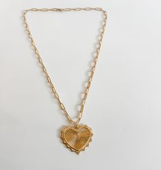 VANESSA sharp scalloped heart chain Heart Chain, Rolo Chain, Paper Clip, Cable Chain, Chain Lengths, Heart Charm, Shop Necklaces, Chain