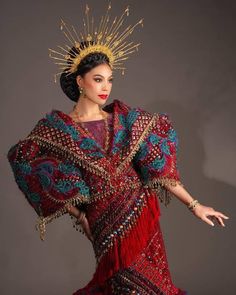 Philippines Outfit, Filipino Art, National Costume, Costume National, Traditional Fashion, Fantasy Fashion, High End Fashion, Philippines