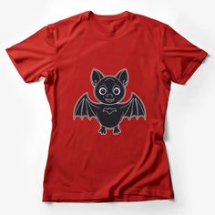 Cute Bat Graphic T-Shirt, Charming Cartoon Bat Design, Kids and Adults Casual Wear Female T-Shirt Custom graphic T-Shirt.Customize your color Bat Graphic, Cartoon Bat, Joker T Shirt, Bat Design, Cute Bat, White Graphic Tee, Casual Summer Shirts, Friends Shirt, Art Shirts