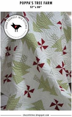 Poppa's Tree Farm Quilt Pattern by Laugh Yourself Into Stitches Christmas Tree Quilt Pattern, Farm Quilt Patterns, Tree Quilt Pattern, Christmas Tree Quilt, Farm Quilt, Christmas Quilt Patterns, Holiday Quilts, Tree Quilt, Farm Design