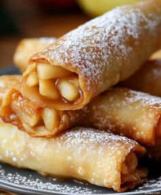 Apple Pie Egg Rolls Apple Pie Egg Rolls Recipe, Crispy Crunchy Parmesan Potatoes, Crunchy Parmesan Potatoes, Classic Fudge Recipe, Apple Pie Egg Rolls, Egg Roll Ingredients, Egg Rolls Recipe, Traditional Apple Pie, Old Fashioned Fudge