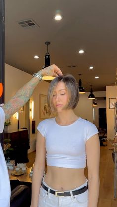 Dominick Serna | •Bobby tutorial• • cut the perimeter blunt with the first two sections against the skin. This will give you a nice clean line. • the next… | Instagram Bluntcut Bob 2023, Bluntcut Bob Styling, Bluntcut Bob Thick Hair, Bluntcut Bob Frontal, The Times They Are A Changin Bob Dylan, Hair Change, Texture Spray, Hair Straight, Hair Texture