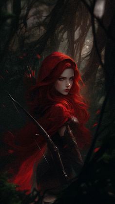 Royalty Core Aesthetic, Red Hair Queen, Red Riding Hood Art, Snow Rose, Anime Long Hair, Gothic Fantasy Art, Beautiful Dark Art, Fantasy Aesthetic, Medieval Fantasy