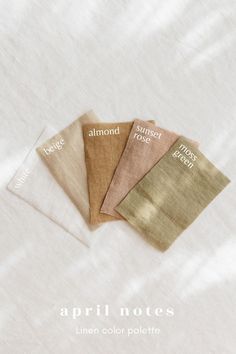 April Notes Linen Color Palette Earthy Tone Curtains, Colour Palette Earthy Tones, Wedding Earthy Tones, Linen Colour Palette, Earthy Colours Palette, Earthy Tones Palette, Linen Branding, Earthy Tones Bedroom, Earthy Tones Living Room