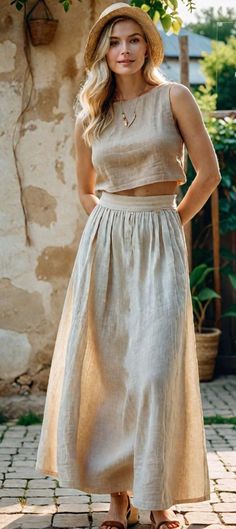 Linen skirt and crop pattern, long skirt and blouse pattern  ladies size 2 to 30 xs to 4xl, available as an instant download (pdf) sewing pattern bundle with a range of size options, including plus sizes Pattern and sewing instructions are in English US Sizes: 2, 4, 6, 8, 10, 12, 14,16,18,20,22,24,26,,28,30 Standard Sizes: XS, S, M, L,XL,2XL,3XL,4XL These patterns are suitable for A4, A0, and US Letter size papers. Once your payment is processed, you will automatically receive download links for the pattern files. Please note that you can only download the files from a computer; they will not work on a phone or iPad. This is a digital product. You will receive zip files containing the patterns and sewing instructions. Due to the nature of digital downloads, no refund, return, or exchange o Linen Skirt Pattern, Long Skirt And Blouse, Formal Skirt And Top, Crop Pattern, Maxi Skirt Pattern, Plus Size Patterns, Sewing Instructions, Formal Skirt, Skirt And Top