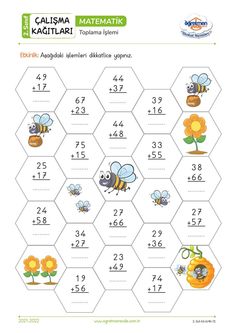 a printable worksheet for addition to numbers