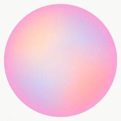 a pink and blue ball on a white background