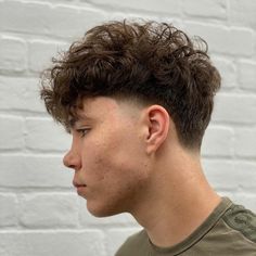 Mens Taper Fade Haircut Medium, Side Fade Curly Hair Men, Short Sides Long Top Hair Mens Curly, Side Taper Long Hair Men, Side Taper Fade, Mens Taper Haircut Medium, Wavy Hairstyles Men Fade, Side Taper Haircut, Side Fade Haircut Men Medium Long