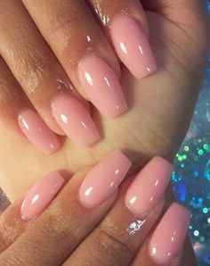 Pink Nail, Pretty Acrylic Nails, Short Acrylic Nails, Manicure E Pedicure, Nail Polish Colors, Gorgeous Nails, Cute Acrylic Nails, Love Nails, Brown Skin