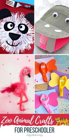 zoo animal crafts for preschoolers to make