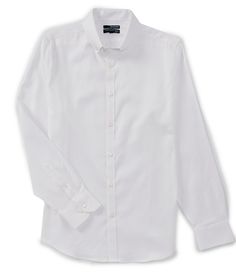 From Murano&#x2C; this woven shirt features:solid tonebutton down collarbutton frontcurved hemslim fitcottonmachine washImported. Solid Slim Fit Shirt With Button Cuffs, Slim Fit Solid Shirt With Button Cuffs, Semi-formal Solid Cotton Shirt, Semi-formal Cotton Top With Button Closure, Tall Wardrobe, Png Outfits, Mens Wardrobe Essentials, Surprise Dance, White Button Up Shirt