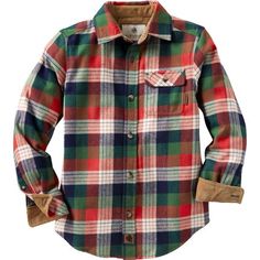 Made for the little lumberjack or lumberjill in your family. Rugged yet soft brushed 100% cotton flannel thats so warm and comfy your little hunter or huntress will want to wear it to bed. Complete with with pencil slot andbutton down pocket flap, corduroy lined collar and cuffs, and locker loop. Size: L.  Color: Red.  Gender: unisex.  Age Group: kids. Plaid Hoodie, Aesthetic Inspiration, Country Shirts, T Shirt Image, Hunting Clothes, Plaid Flannel Shirt, Lumberjack, Pink Plaid, Cotton Flannel