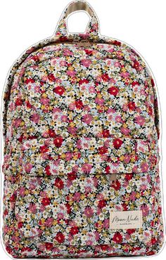 Back To School Quilted Bags, Spring Backpack With Floral Print For Everyday Use, Floral Print Backpack For Everyday Use In Spring, Spring Floral Print Backpack For Everyday Use, Casual Floral Embroidered Backpack, Spring Floral Print Casual Backpack, Spring Floral Print Backpack For Daily Use, Cheap Backpack With Zipper Pocket For On-the-go, Casual Floral Print Backpack