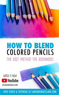 how to blend colored pencils the best method for beginners with video and printable instructions