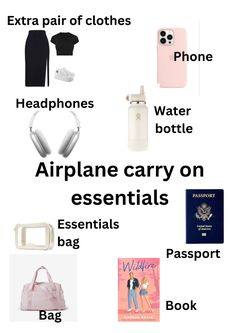 the contents of an airplane carry on essentials bag