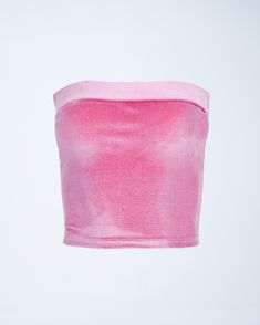 Keep all eyes on you in this pink tube top 😌 Constructed from velvet and complete with a strapless style, and a wide elastic band at the top - this top is the perfect pop of color for all baddies 💅 Trendy Pink Stretch Tube Top, Trendy Fitted Pink Tube Top, Pink Bandeau Top For Night Out, Trendy Pink Strapless Top, Trendy Pink Bandeau Top, Pink Strapless Tube Top For Night Out, Pink Stretch Bandeau Crop Top, Pink Stretch Tube Top For Night Out, Trendy Pink Bandeau Crop Top