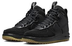 Nike Lunar Force 1 Duckboot 'Black Gum' 805899-003 - KICKS CREW Nike Duckboot, Nike Lunar Force 1 Duckboot, Lunar Force 1 Duckboot, Athletic Models, Jordan Shoes Retro, Nike Metcon, Shoes Retro