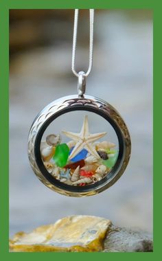 Adorable beach locket necklaces that are perfect for the avid beachcomber and beach enthusiast. These glass locket necklaces come either filled with tiny shells, seaglass pieces and beach sand, or you can fill the glass locket yourself with your own little beachy things. Featred at beachblissdesigns.com where we delight the inner beach bum. Tiny Shells, Necklaces Ideas, Jewelry Beach, Beach Lifestyle, Beach Fashion, Beach Combing