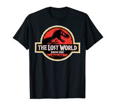 PRICES MAY VARY. Officially Licensed Jurassic Park Tee Shirt 18JPRK00162A Lightweight, Classic fit, Double-needle sleeve and bottom hem Jurassic Park The Lost World, Sawdust Is Man Glitter, Dinosaur Tee, Movie Logo, Lost World, World Movies, The Lost World, Mothers Day Shirts, Movie T Shirts