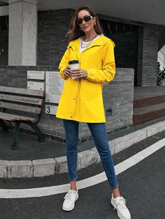 F00077169-203 Waterproof Long Coat Raincoat For Spring, Waterproof Long Raincoat For Spring, Solid Hooded Raincoat For Outdoor Activities, Casual Waterproof Long Sleeve Outerwear, Casual Long Sleeve Raincoat For Outdoor, Casual Long Sleeve Waterproof Outerwear, Solid Long Coat For Outdoor, Waterproof Long Coat For Rainy Season, Spring Waterproof Hiking Raincoat