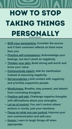 Stop Taking Things Personally, Taking Things Personally, Husband Wife Jokes, Escalated Quickly, Mental Health Facts, Mental Health Therapy, Wife Jokes, Luxurious Bedroom, Positive Self Talk