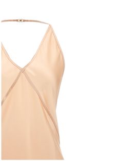 100% silk Silk V-neck Tank Top With Adjustable Straps, Summer Evening Camisole With Built-in Bra, Summer Silk Tank Top With Built-in Bra, Silk Tank Top With Built-in Bra For Spring, Summer Dresses With Built-in Bra And Tank Straps, Spring Silk Slip Dress With Built-in Bra, Formal Sleeveless Slip Dress With Adjustable Straps, Beige Sleeveless Dress With Delicate Straps, Chic Evening Tank Top With Straps