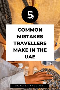 people with their hands on top of each other and the words 5 common mistakes travelers make in