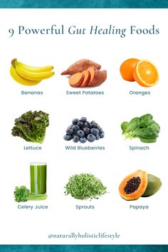 9 Powerful Gut Healing Foods Healing Kitchen, Gut Healing Foods, Gut Healing Recipes, Food Health Benefits, Healing Foods, Celery Juice, Power Foods, Herbs For Health