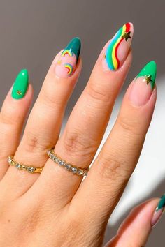 You're going to obsess over these super fun St Patricks Day Nail Ideas. from chic clovers to fun gel nails, check out these leprechaun approved st patricks day nails for 2025 and beyond St Patricks Day Nails, Nude Nail Designs, Cool Nail Designs, Mani Pedi, Nude Nails, Nail Trends, Winter Nails, Spring Nails, Fun Nails