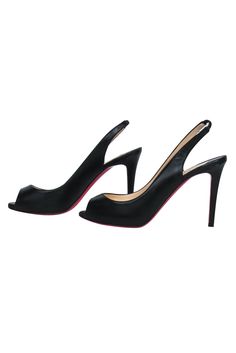 Set off a siren song with Christian Louboutin's peep toe pumps. Step out into the night in this daring design, calling attention to your feet with a slinky slingback and a simple, yet sexy, peep toe. Take a bold risk with this timeless classic! Size 8.5 (IT 38.5) Made in Italy 100% Leather Sling back strap Comes with dust bag Heel height 4" Siren Song, French Girl Chic, Chic Shop, Into The Night, Buy Shoes Online, Sling Back, Back Strap, Timeless Classic, Night In