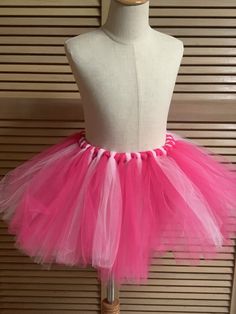 Thank you for visiting the Hutton's handicrafts. Kids Tutu Size:4-5T Waist: 20 inch ~(elastic) Length:12 inch Perfect for the girls pink doll birthday party! Thank you for watching! Pink Stretch Tulle Tutu Dress, Homemade Tutu, Kids Tutu, Handmade Tutu, Skirts For Kids, Baby Tutu, Pink Doll, Kilt, Pink Girl