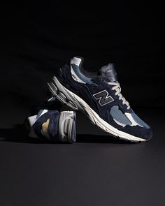 New Balance Protection Pack, New Balance 2002r Protection Pack, 2002r Protection Pack, Black Tongue, New Balance 2002r, Walkers, New Balance Sneaker, Dark Navy, White Leather