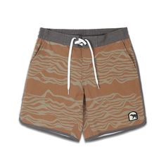 Men's Board Short | Bearbottom Sporty Relaxed Fit Surfing Shorts, Sporty Relaxed Fit Surfing Bottoms, Sporty Relaxed Fit Bottoms For Surfing, Relaxed Fit Surfing Shorts With Elastic Waistband, Stretch Nylon Shorts For Water Sports, Casual Surfing Shorts With Upf 50+, Cotton Activewear With Functional Drawstring For Summer, Functional Athletic Shorts With Comfort Waistband For Summer, Functional Comfort Waistband Athletic Shorts For Summer