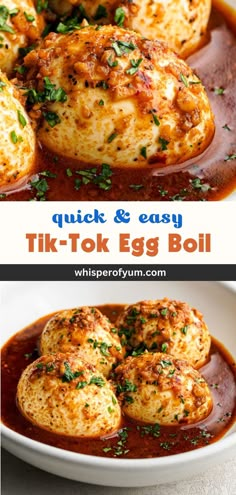 bowl of hard-boiled eggs in a spicy boil sauce topped with parsley Whisper Of Yum, Egg Boil, Boiled Egg Recipes, Hard Boiled Egg Recipes, Spicy Eggs, Boiled Food, Boiled Egg Diet, Keto Recipes Dinner, Hard Boiled