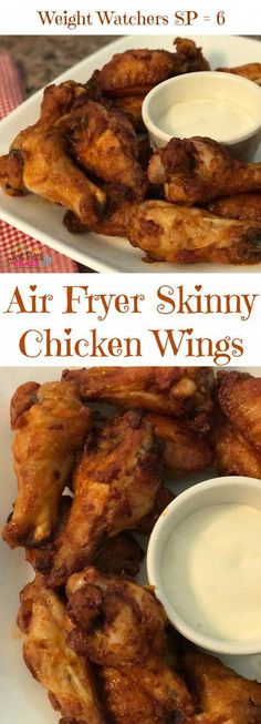 Air Fryer Buffalo Style Skinny Chicken Wings Recipe WW SP 6 #JustPlumCrazy #AirFryer #WeightWatchers #SmartPoints #recipeideas Wings Air Fryer, Buffalo Style, Diy Easy Recipes, Air Fryer Chicken Wings, Chicken Wings Recipe, Air Fried Food, Air Fry Recipes, Air Fryer Recipes Chicken, Wings Recipe