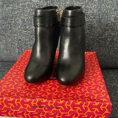 Tory Burch Tenley Wedge Bootie. Size: 7. Brand New Never Worn. Imperfect Condition. Elegant Ankle-high Wedge Boots, Wedge Bootie, Tory Burch Shoes, Shoes Heels Boots, Bootie, Shoes Women Heels, Heeled Boots, Tory Burch, Black Color