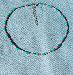 Turquoise Choker With Round Beads For Summer, Festival Heishi Beads Choker Necklace, Summer Beaded Choker As Gift, Summer Beaded Choker As A Gift, Summer Turquoise Choker With Colorful Beads, Beach Choker With Round Beads, Summer Festival Beaded Chain Choker, Beaded Choker With Round Beads For Beach, Beaded Choker For The Beach