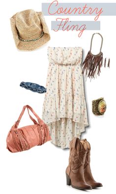 Country Girl Dresses Cowboy Boots, Summer Cocktail Dresses, Estilo Country, Country Girl Style, Summer Cocktail, Long Chain Necklace, Cowgirl Style