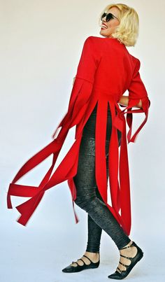 Extravagant Red Jacket TC67 Funky Red Fringe Jacket https://www.etsy.com/listing/481488731/extravagant-red-jacket-tc67-funky-red?utm_campaign=crowdfire&utm_content=crowdfire&utm_medium=social&utm_source=pinterest?utm_campaign=crowdfire&utm_content=crowdfire&utm_medium=social&utm_source=pinterest https://www.etsy.com/listing/481488731/extravagant-red-jacket-tc67-funky-red Women Wool Coat, Red Fringe, Trendy Jackets, Mode Boho, Wool Clothing, Fringe Jacket, Coat Design, Boho Chic Fashion, Red Jacket