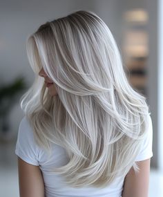 🔮 Black Hair To Platinum Blonde Platinum Blonde Hair Color Ideas, Blonde Platinum, Lasting Curls, Classy Hairstyles, Dream Wedding Decorations, Blonde Hair Color Ideas, Long Lasting Curls, Haircut Inspiration