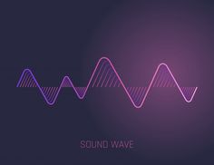 an abstract sound wave on a dark background with the word sound wave written below it