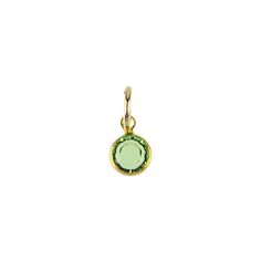 Celebrate your birth month or your loved one's birth month with our Swarovski crystal Birthstone Charm. A classic addition to your charm bracelet. One for you, or one for each grandchild! Click here to shop our Charm Bar for all the options for wearing your charm. Measurements (approximate): 1/4" Materials: Brass with gold finish; Swarovski crystal Everyday Green Charms Jewelry, Green Charms Jewelry For Everyday, Elegant Green Charms For Gifts, Everyday Hypoallergenic Round Charms, May Birthstone Necklace With Charms For Everyday, May Birthstone Necklace With Round Stone, Round Birthstone Charms For Anniversary, Anniversary Birthstone Round Pendant Charms, May Birthstone Charms Necklace