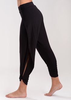 Made from our finest heavy weight jersey, these boho pants offer versatility, function and style. You can wear open or tied up for a jogger look. Fabric & Fit Moisture wicking, ultra soft active jersey. 95% Rayon 5% Spandex. Gentle or hand wash in cold water. Lay flat or line dry. 29" inseam measuring from a small. XS 0-2, S 2-4, M 6-8, L 10-12, XL 14-16. Yoga Style Outfits, Lounge Outfit, Clothing Female, Winter Attire, Leggings Tops, Boho Pants, Yoga Fashion, Yoga Clothes, Black Mesh