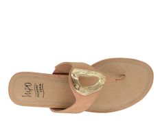 Elevate your summer style with the epitome of understated, quiet luxury – the Impo Rosala sandal. Redefining classic thong sandals, this minimalist pair seamlessly marries timeless design with contemporary comfort, featuring an artful ornament. Beyond its stylish appearance, the sandal boasts an ultra-comfortable cushioned memory foam footbed and a flexible insole. The stunning natural cork wedge adds a touch of elegance. Effortless style meets supreme comfort, making the Rosala sandal a corners Elegant Gold Flip Flops For Spring, Elegant Beach Wedge Sandals With Heel Loop, Elegant Beach T-strap Toe Loop Sandals, Elegant Beach T-strap Sandals With Toe Loop, Elegant Toe Loop T-strap Sandals For Beach, Elegant Adjustable Wedge Sandals For Vacation, Quiet Luxury, Thong Sandals, Cork Wedge