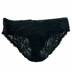 Victoria Secret Black Nylon Lace Brief Panty Large -Black Lace -Signature Waistband -Stretch -Lightweight -100% Nylon -Large -Nwot Black Lace Brief Bottoms, Victoria's Secret Black Brief Bottoms, Victoria Secret Black, Black Nylon, Black Nylons, Large Black, Victoria Secret, Women's Intimates, Black Lace