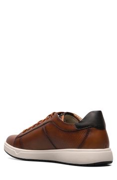 This lace-up style merges the comfort of a sneaker with boardroom-ready polish for a footwear option that takes you from 9 to 5 and beyond. Removable OrthoLite® insole Leather upper/textile lining/rubber sole Imported 9 To 5, Sneaker Men, Up Styles, Fashion Advice, Cognac, Slip On Sneaker, Rubber Sole, Leather Upper, Lace Up