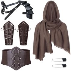 PRICES MAY VARY. The scarf size: 75"*31"， it has multi purpose,as a toga, a head wrap, hooded pagan, shawl, cowl and so on. Lightweight wrap cloak for wizard costume, with medieval sash.It looks simple but very capable and handsome when you wear it. Shrug is adopted with one shoulder design, use one long and adjustable belt around to fix the position of body and shrug, which make you wear easily and fit better. Perfect for Halloween cosplay, Anime cosplay，Renaissance Festival, cosplay show, part Viking Cosplay, Pirate Cosplay, Brown Shawl, Leather Corset Belt, Gothic Pants, Scarf Buckle, Leather Bracers, Cape Scarf, Plaid Shawl