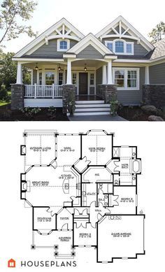 two story house plans with front porch and second floor plan for this home, the first is