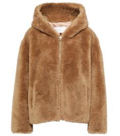 Made from plush wool, this jacket from Yves Salomon's Meteo line is a hooded design with a zipped front. | Yves Salomon Meteo hooded wool jacket Structured Jacket, Yves Salomon, Leather Jacket With Hood, Hooded Faux, Male Fashion, Faux Fur Jacket, Coat Fashion, Lingerie Sleepwear, Wool Jacket